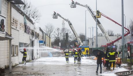 Pożar na ul. Wrocławskiej