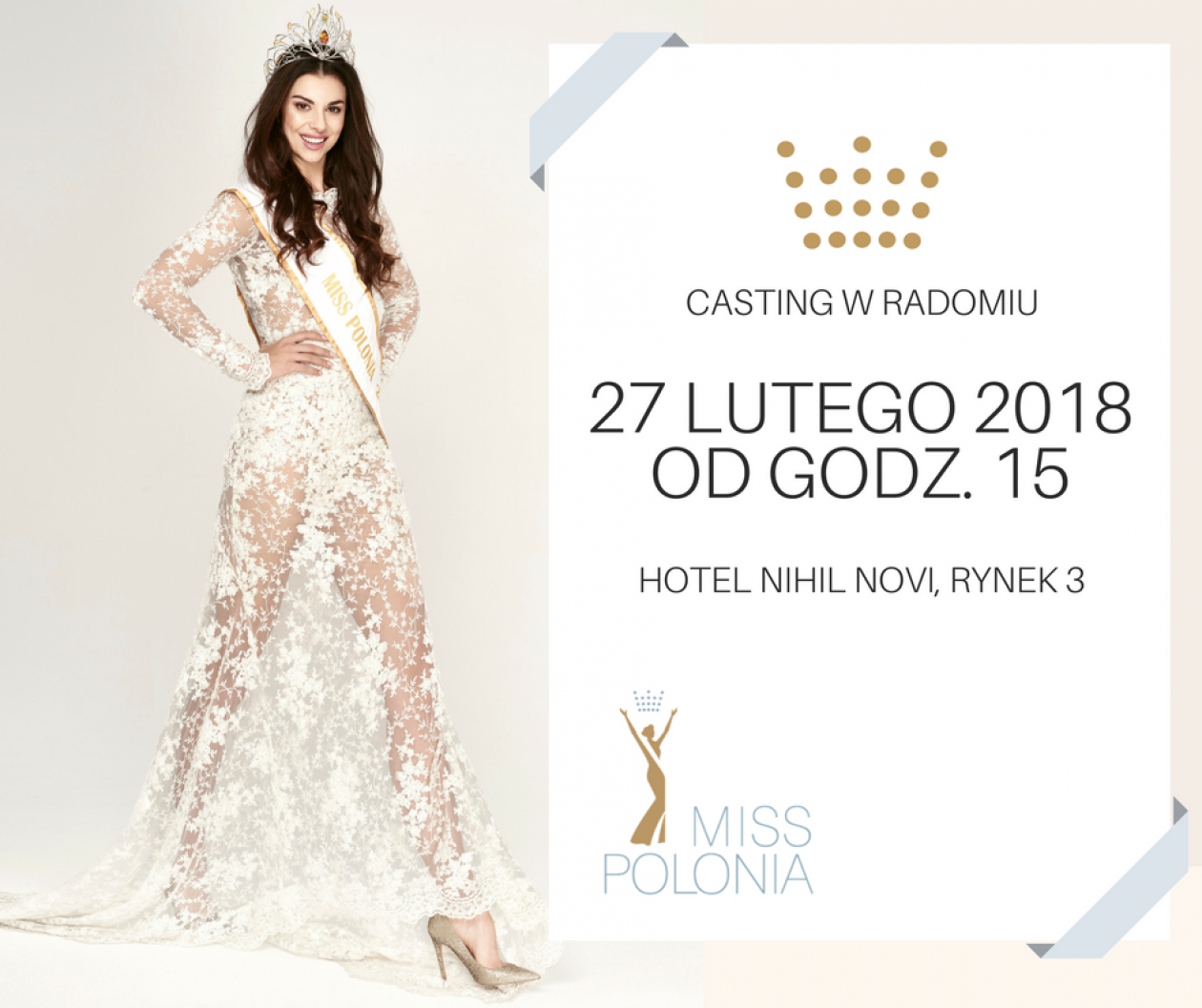 Złap marzenia! Miss Polonia - casting w Radomiu