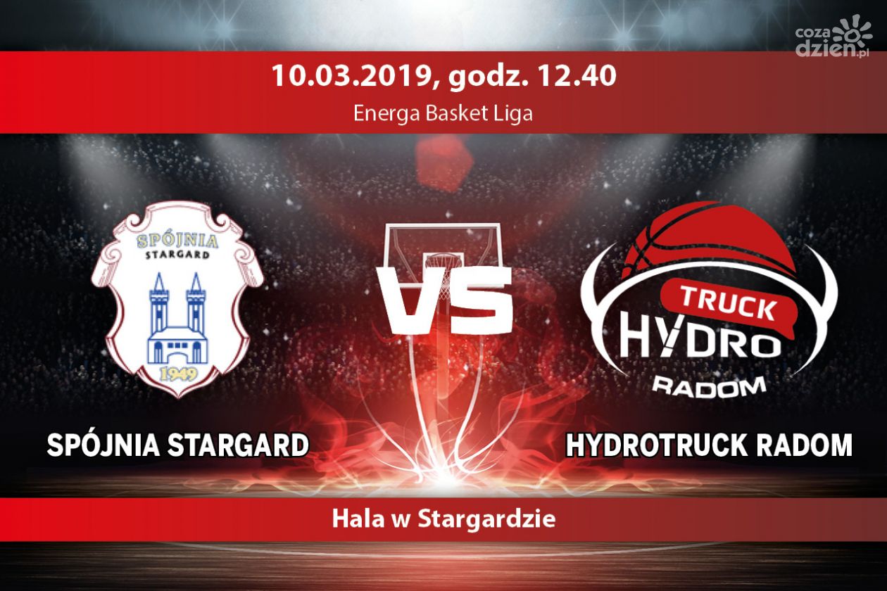 Spójnia Stargard - HydroTruck Radom (relacja LIVE)