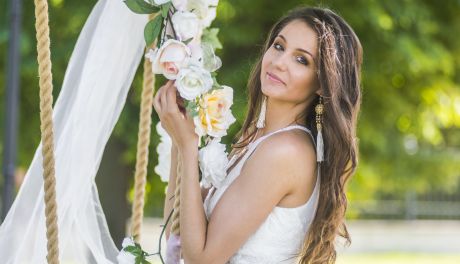 Miss Polonia - sesja w sukniach ślubnych od Sposabelli