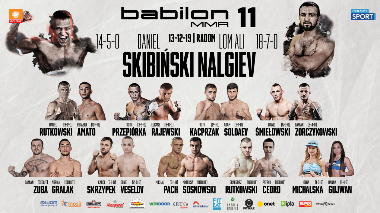 Babilon MMA 11: Poznaliśmy kartę walk