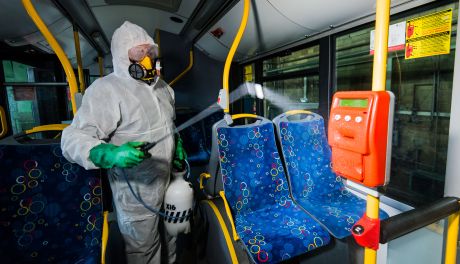 MPK dezynfekuje autobusy