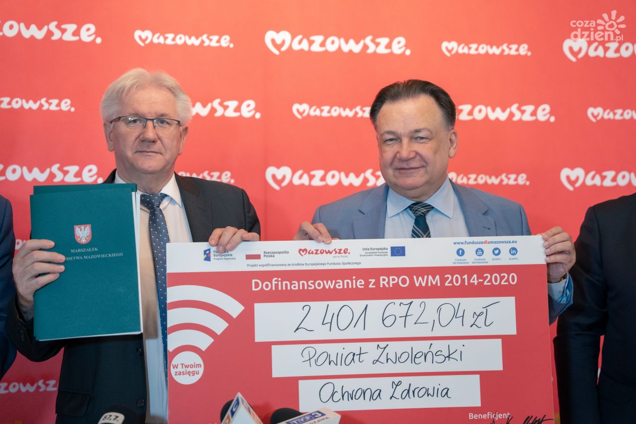 Ponad 2,4 mln zł dla powiatu zwoleńskiego