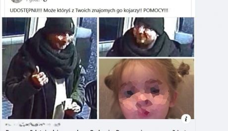 Porwano 5-letnią dziewczynkę w Radomia. Policja apeluje to fake news!