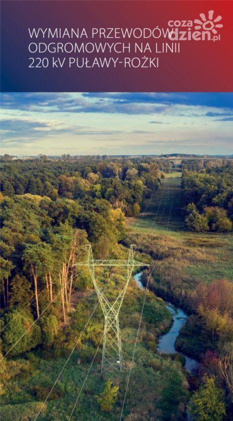 Modernizacja linii 220 kV Puławy-Rożki 