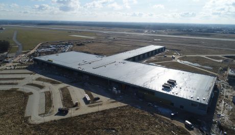 Budowa portu lotniczego - zdjęcia z drona 