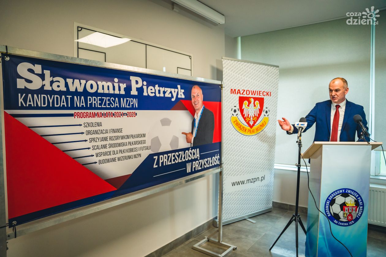 Sławomir Pietrzyk ogłasza swój start w wyborach na prezesa MZPN (zdjęcia)