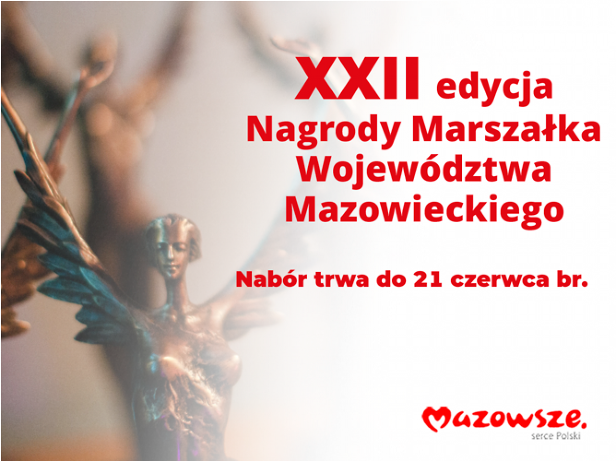 Można zgłaszać kandydatów do Nagrody Marszałka Województwa Mazowieckiego 