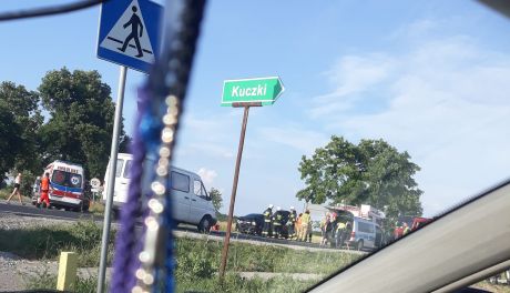 Wypadek w m. Kuczki-Kolonia. Jedna osoba ranna