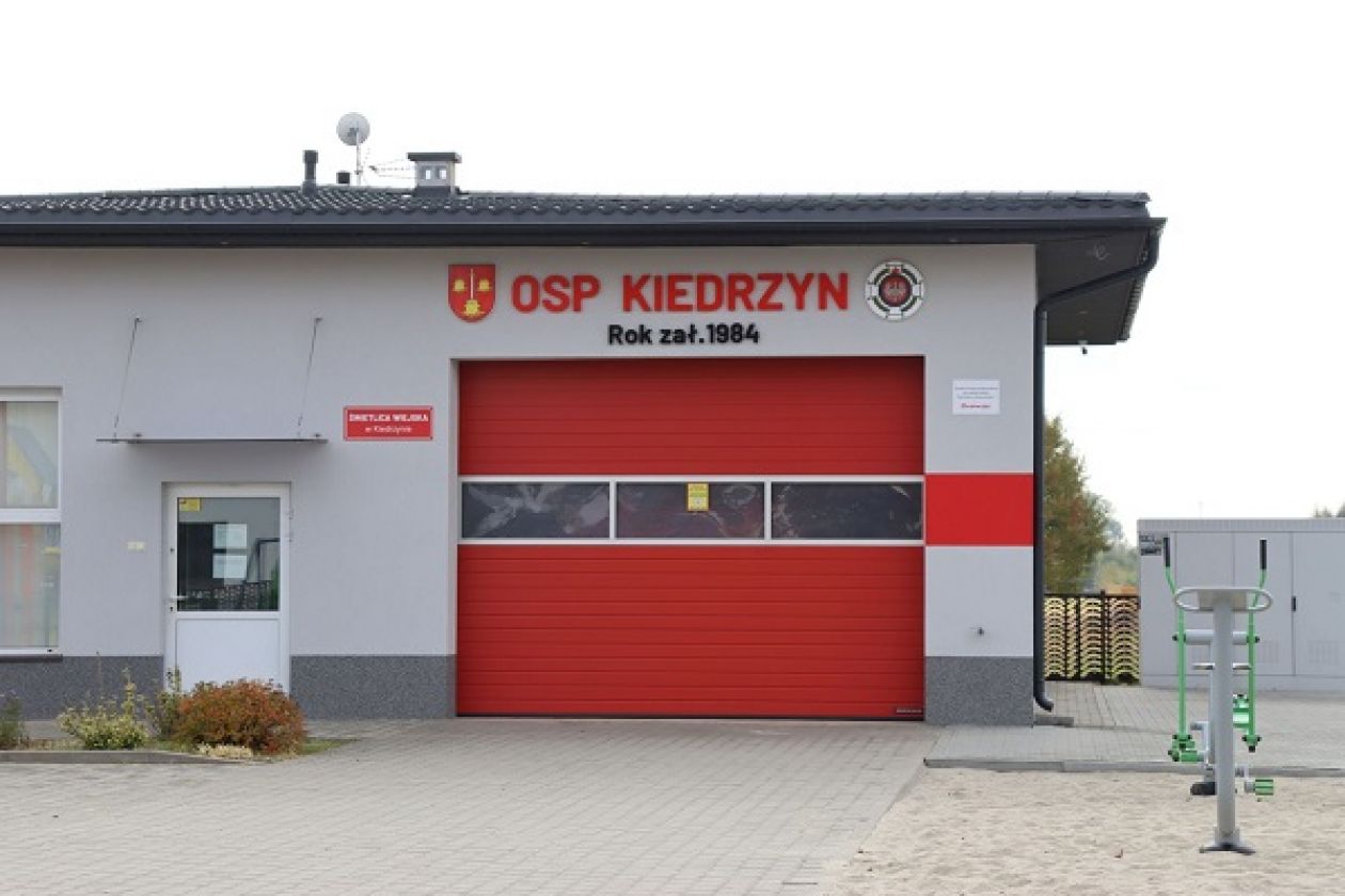 Wyremontowana siedziba OSP w Kiedrzynie