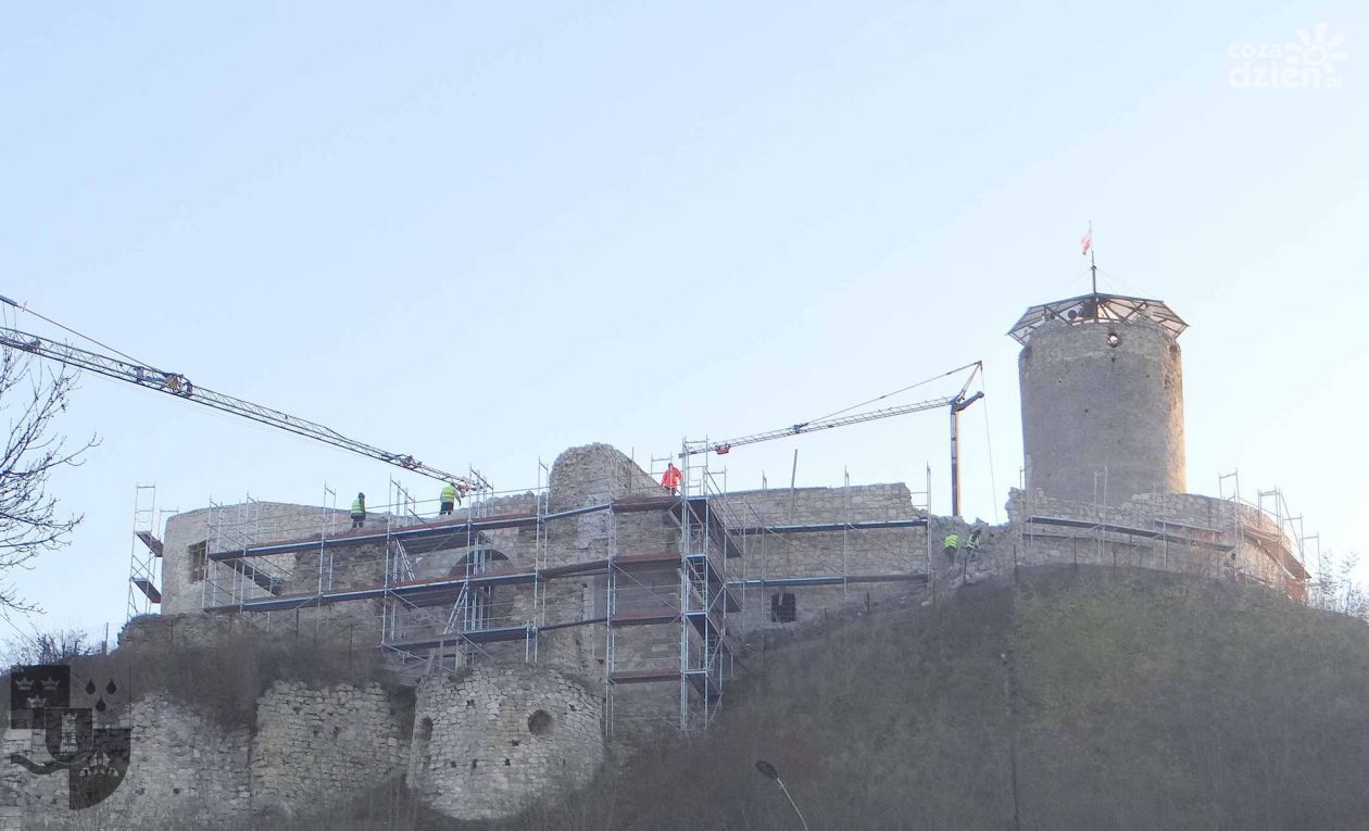 Zawalił się fragment muru na Zamku w Iłży