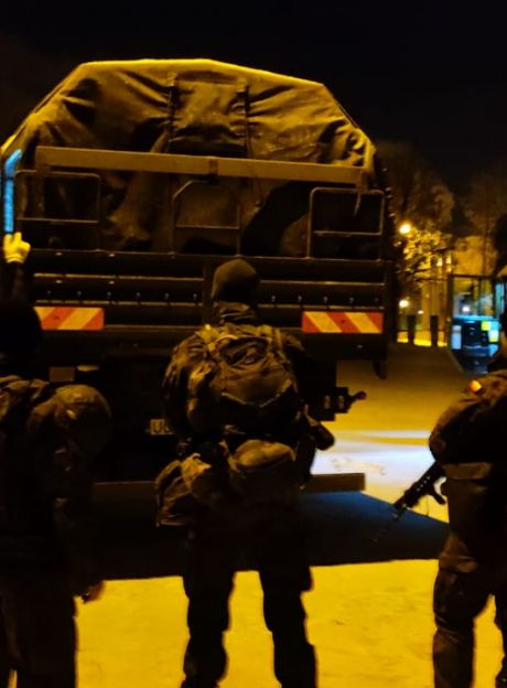 Żołnierze 6MBOT wyjechali na granicę z Białorusią