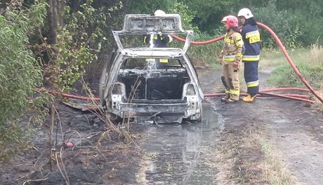 Pożar samochodu w Tczowie 