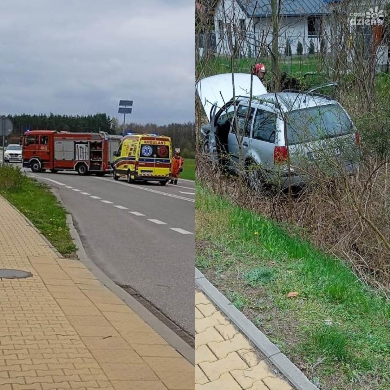 Wypadek w Łuczynowie. Trzy osoby w szpitalu