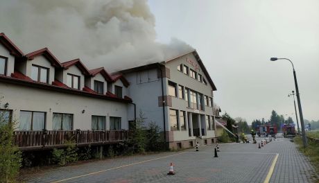 Pożar hotelu w Szydłowcu