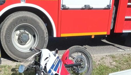 Wypadek motocyklisty w gminie Jastrzębia