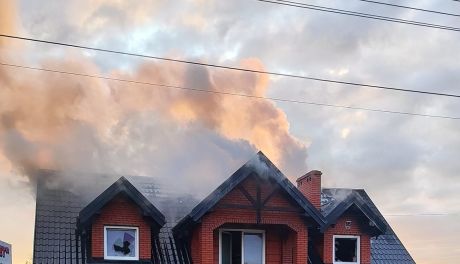Pożar domu jednorodzinnego w Rozwadach