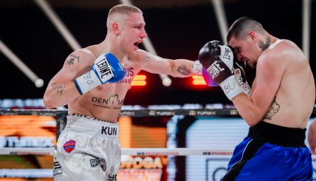 Sport Kamil Kuździeń wygrał w walce wieczoru Olavoga Boxing Night w Pionkach