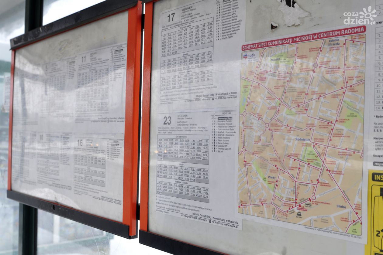 Brakuje dużych mapek ze schematem sieci komunikacji miejskiej