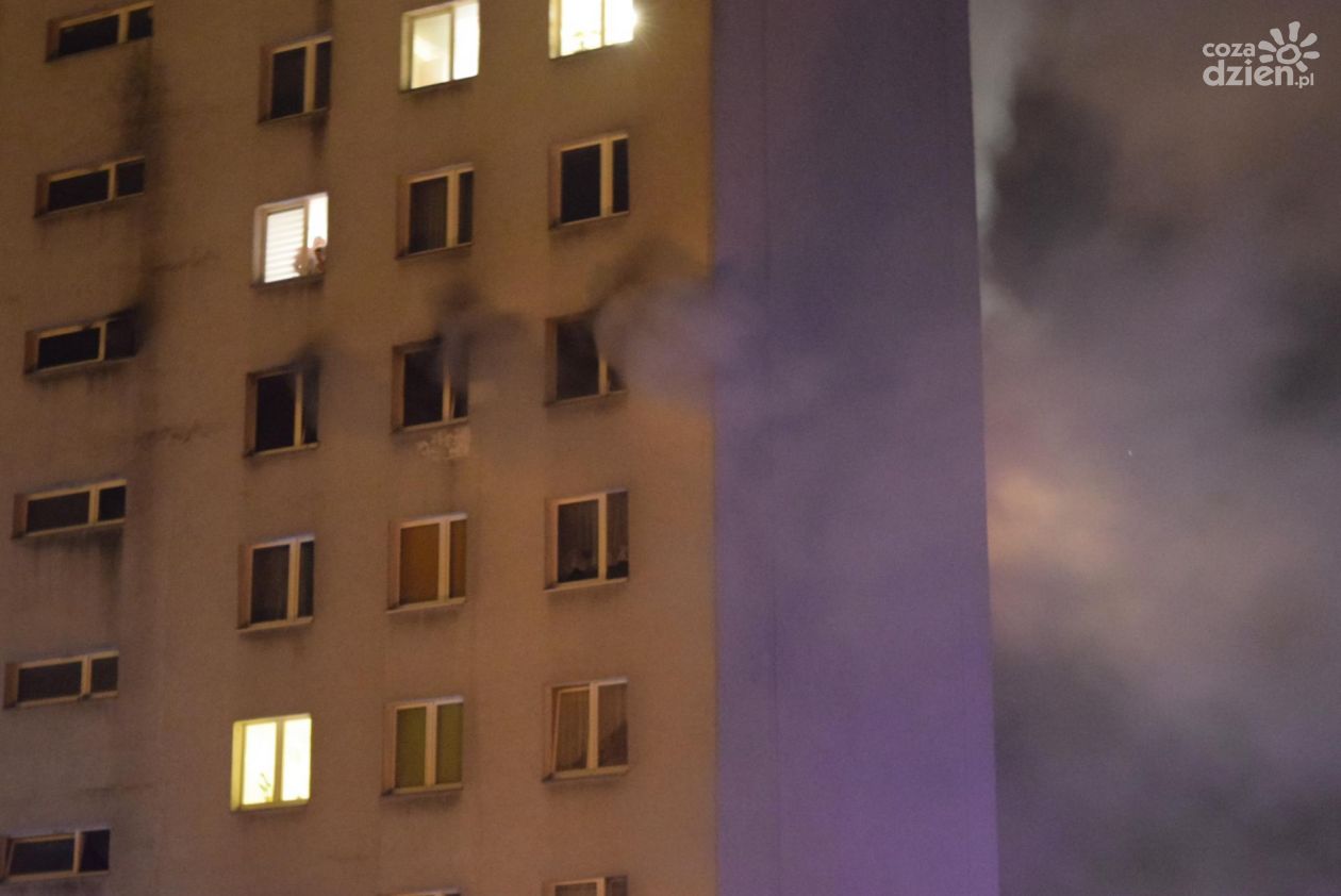 Pożar przy ul. Sandomierskiej. Ofiara śmiertelna